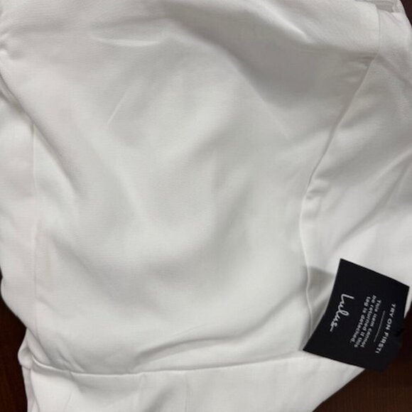 NWT Lulus Ideally Sweet White Off-the-Shoulder Bow Romper - Picture 5 of 7